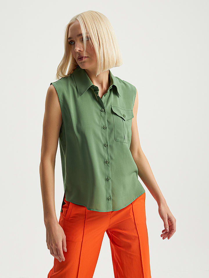 BGN Bluzka w kolorze zielonym rozmiar: 34