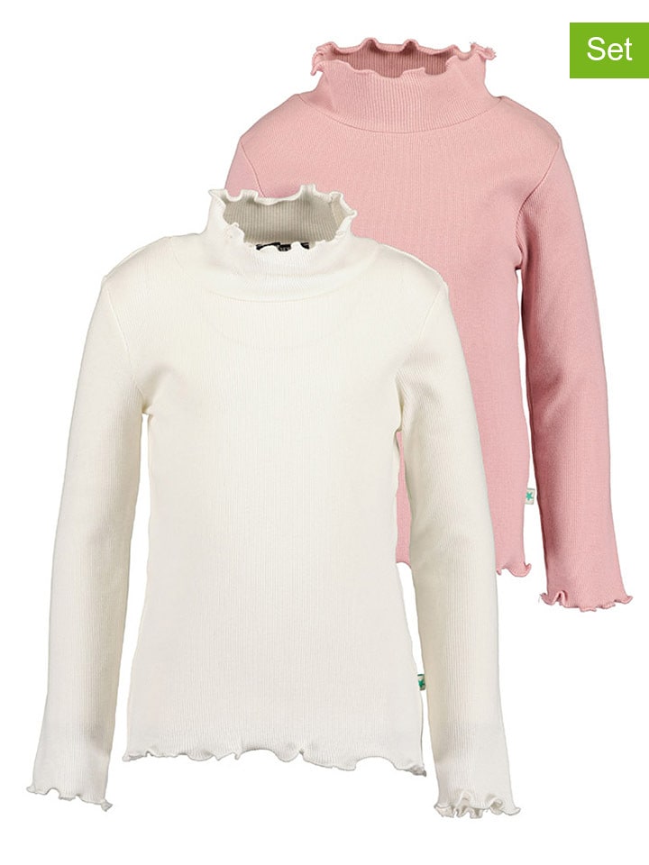 Blue Seven Koszulki (2 szt.) w kolorze kremowo-jasnoróżowym rozmiar: 122