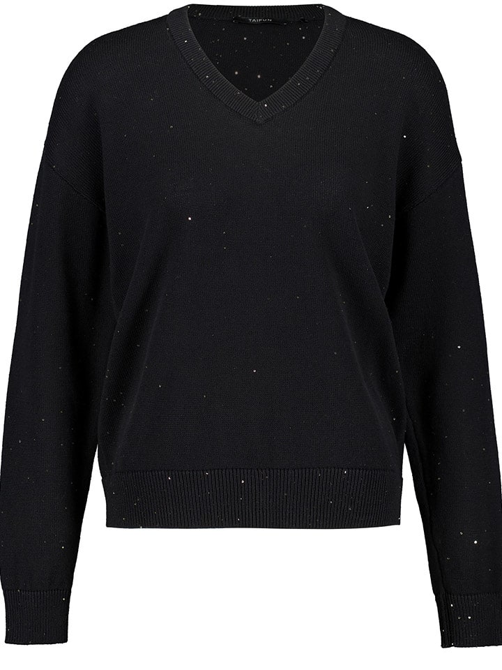 TAIFUN Sweter w kolorze czarnym rozmiar: 40