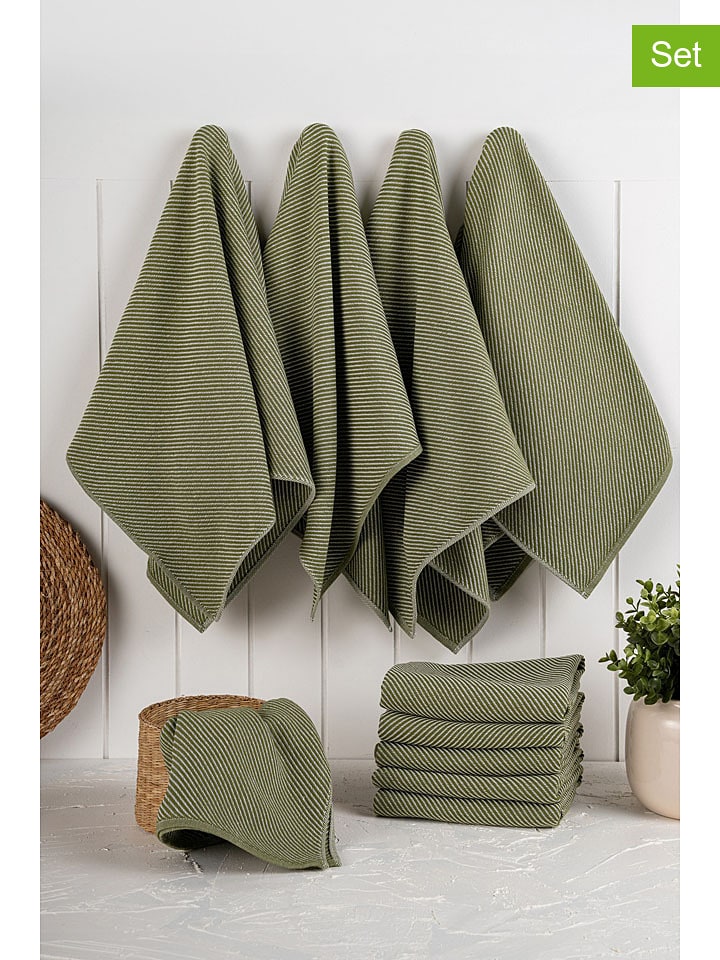 Violeta Home Ściereczki (10 szt.) w kolorze zielonym do naczyń - 76 x 43 cm rozmiar: onesize