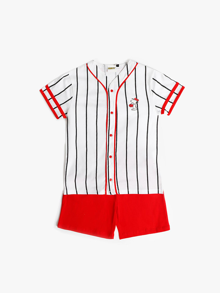 Peanuts Piżama w kolorze biało-czerwonym rozmiar: 176