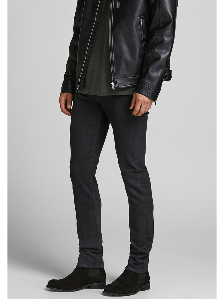 Jack & Jones Dżinsy "Glenn" - Slim fit - w kolorze czarnym rozmiar: W33/L30