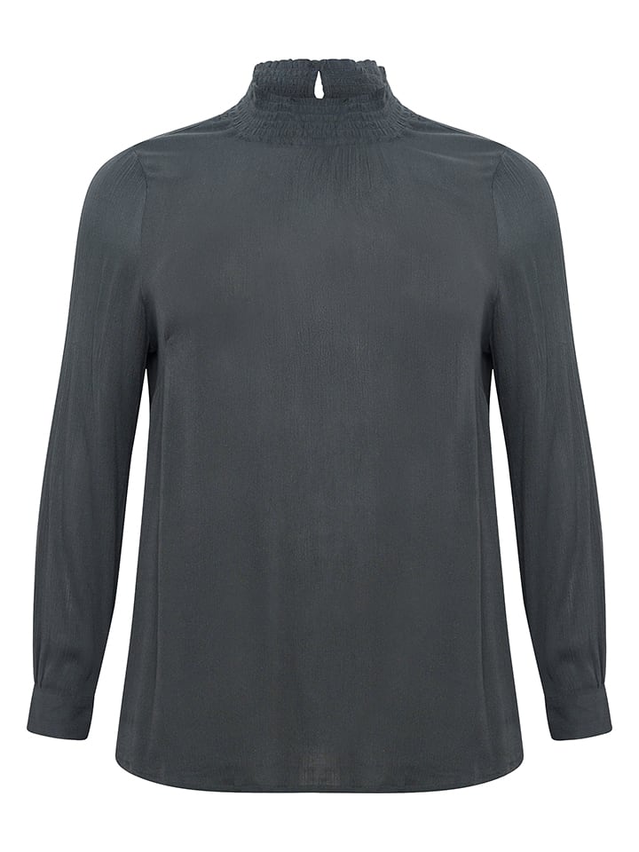 KAFFE curve Bluzka w kolorze granatowym rozmiar: 54