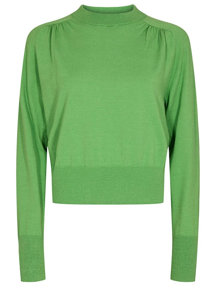 NÜMPH Sweter "Sila" w kolorze zielonym rozmiar: M