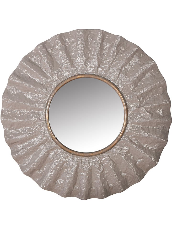 GILDE Lustro "Brest" w kolorze szarym - Ø 62 cm rozmiar: onesize