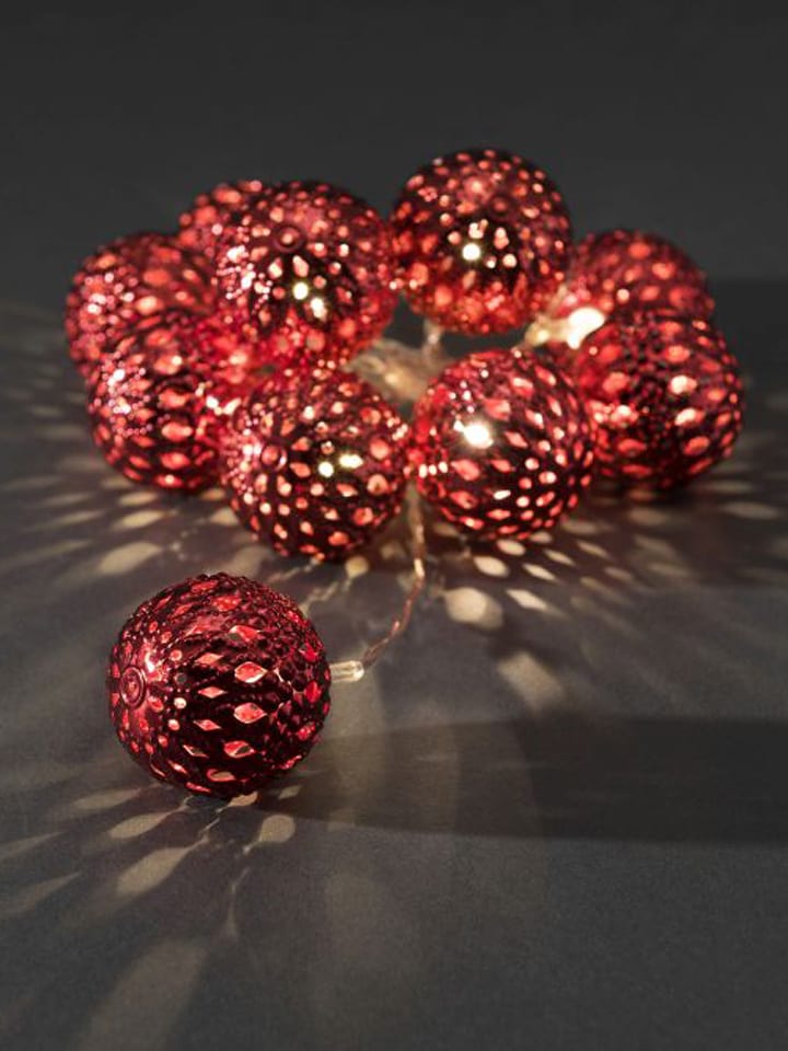 Konstsmide Dekoracyjny łańcuch świetlny LED w kolorze czerwonym rozmiar: onesize