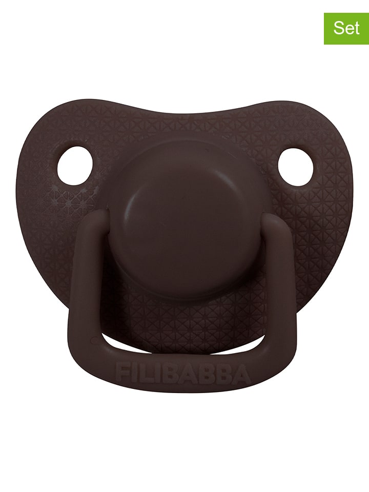 Filibabba Smoczki (2 szt.) w kolorze ciemnobrązowym rozmiar: 2