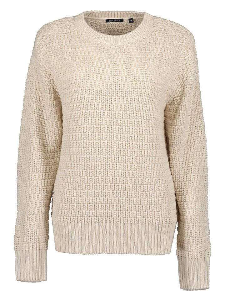 Blue Seven Sweter w kolorze beżowym rozmiar: 38