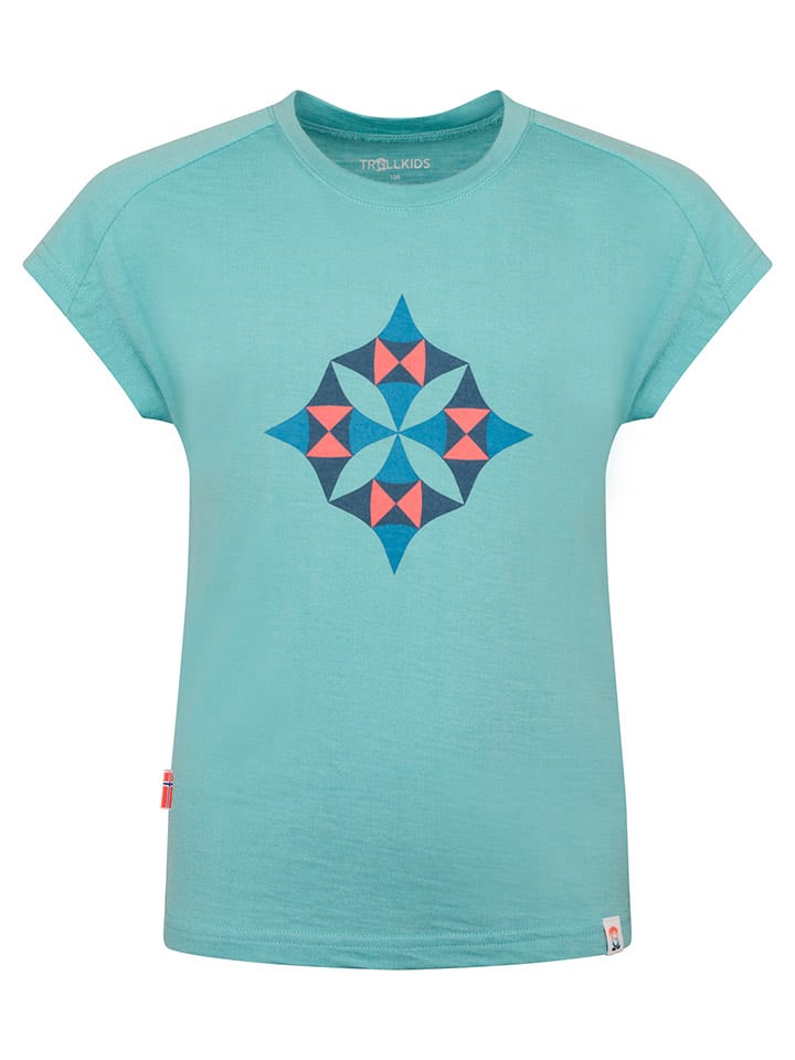 Trollkids Koszulka "Sandefjord T" w kolorze błękitnym rozmiar: 164