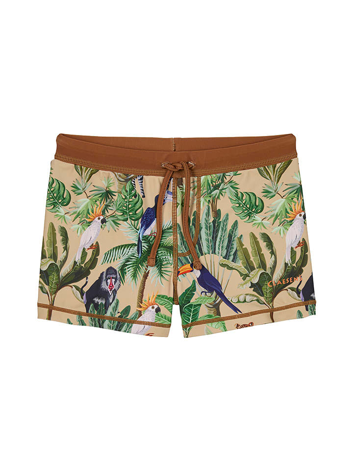 Claesens Kąpielówki w kolorze beżowo-jasnobrązowym ze wzorem rozmiar: 164