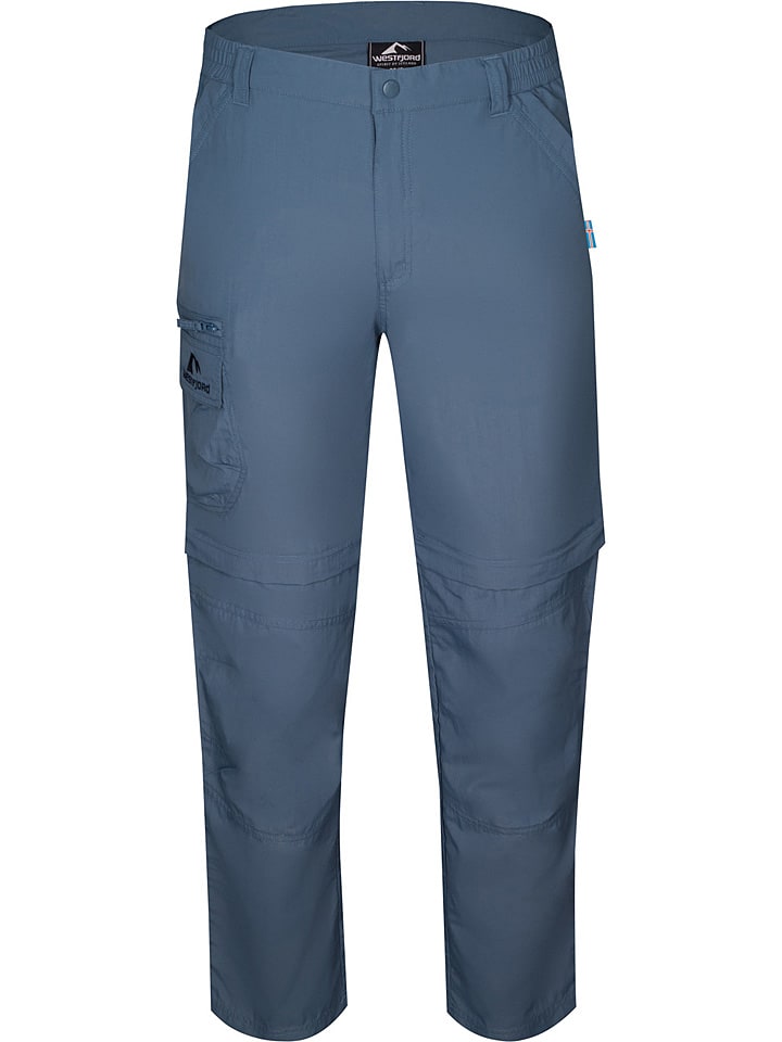 Westfjord Spodnie trekkingowe Zip-Off "Eldfjall" w kolorze niebieskim rozmiar: 3XL