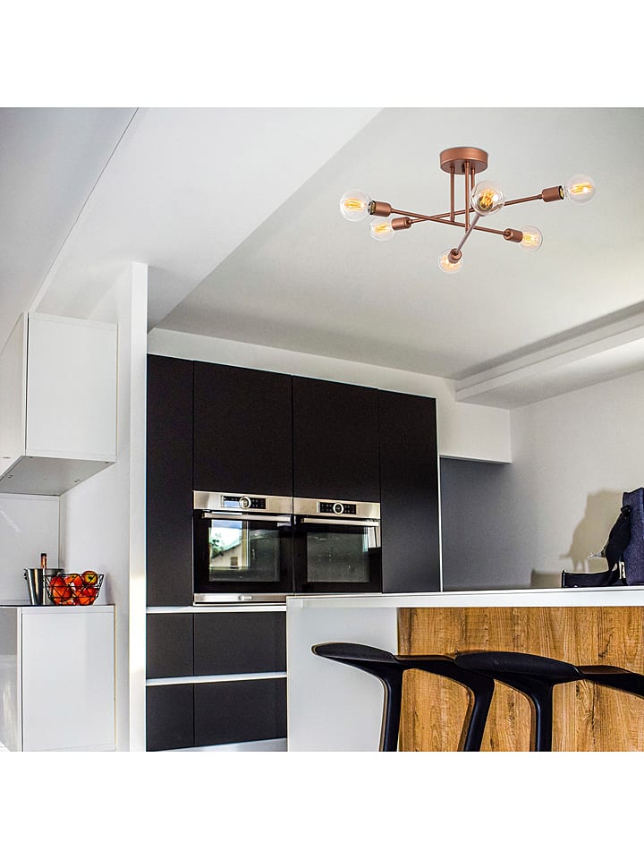 Opviq Lampa sufitowa w kolorze pomarańczowym - 64 x 64 x 30 cm rozmiar: onesize