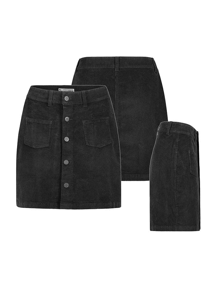 Eight2Nine Spódnica sztruksowa w kolorze czarnym rozmiar: XS