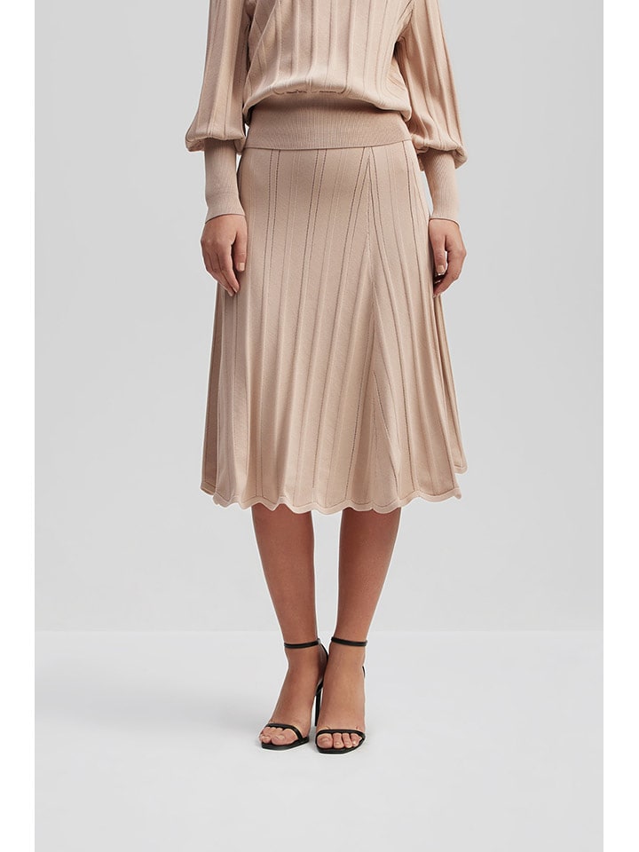 By Malina Spódnica "Anissa" w kolorze beżowym rozmiar: M