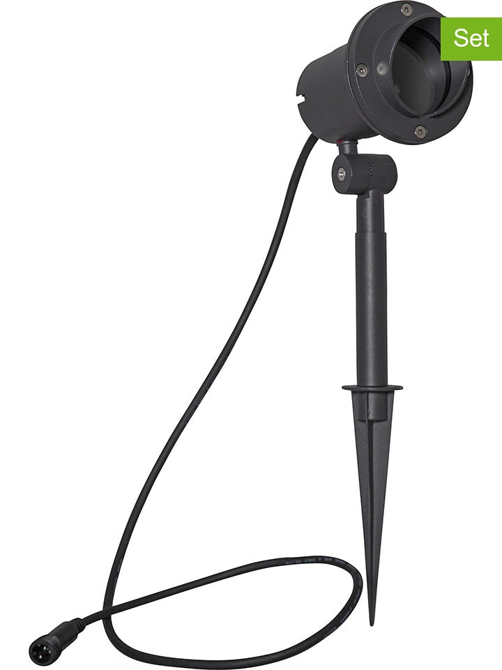 STAR Trading Lampa ogrodowa "Focus" w kolorze czarnym - 10 x 30 x 13 cm rozmiar: onesize