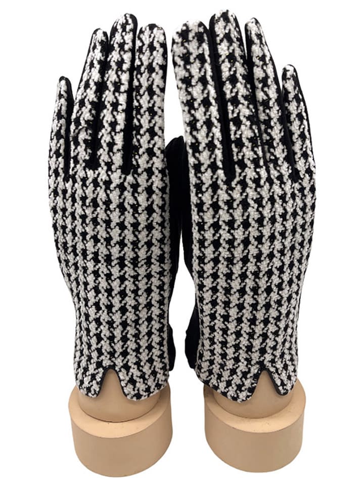 INKA BRAND Rękawiczki w kolorze czarno-białym rozmiar: onesize