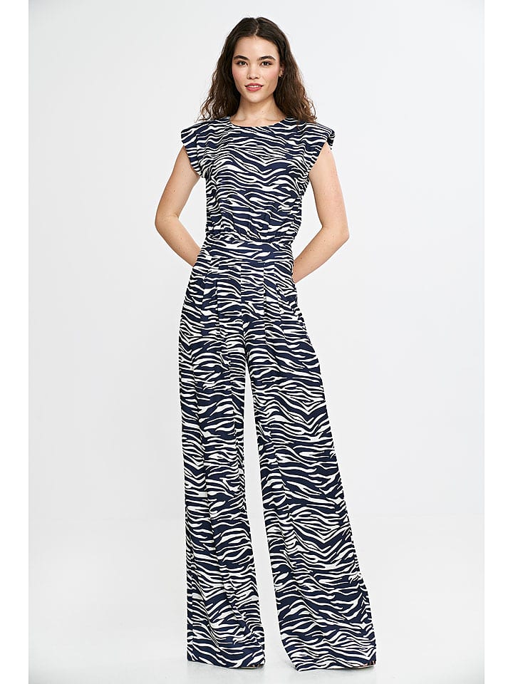 Nife Kombinezon w kolorze granatowo-białym rozmiar: 42