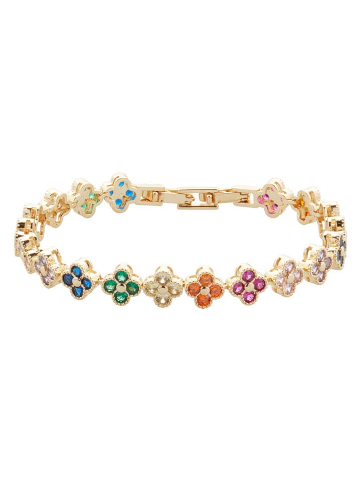 U.S. Polo Assn. Pozłacana bransoletka z kryształami rozmiar: onesize