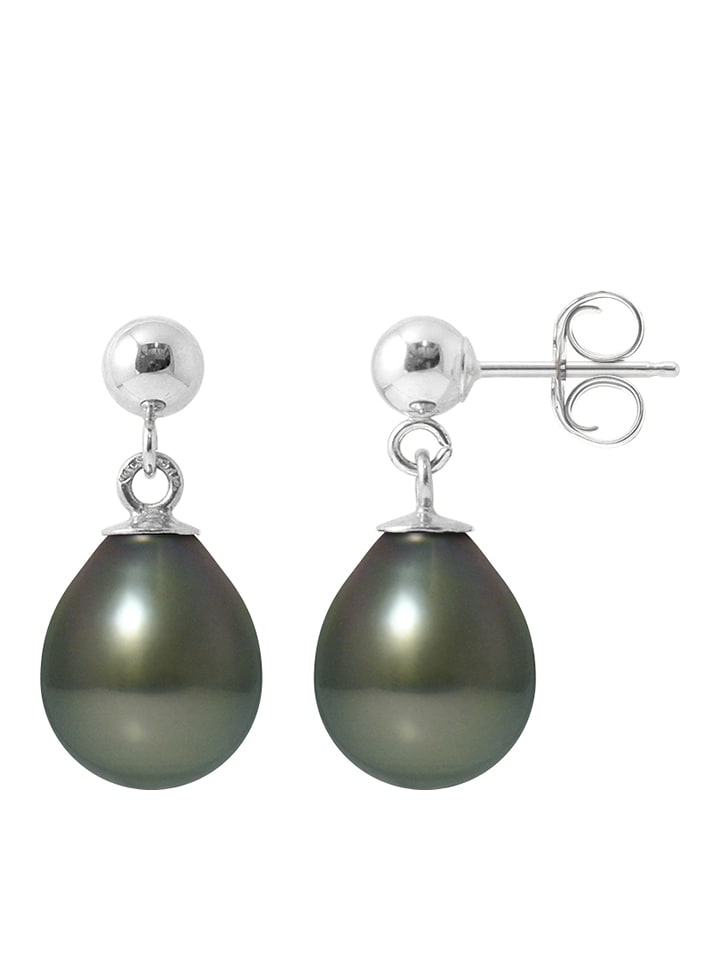 Pearline Srebrne kolczyki-wkrętki z perłami tahiti rozmiar: onesize