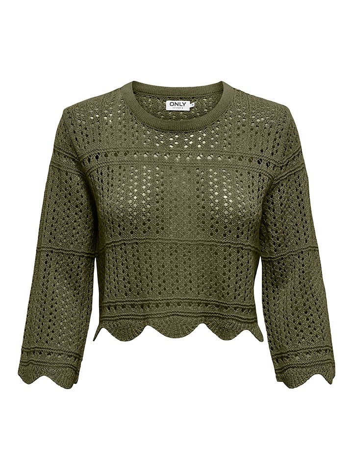 ONLY Sweter w kolorze khaki rozmiar: M