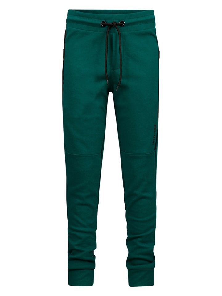 Spodnie dresowe "Kieran" w kolorze zielonym