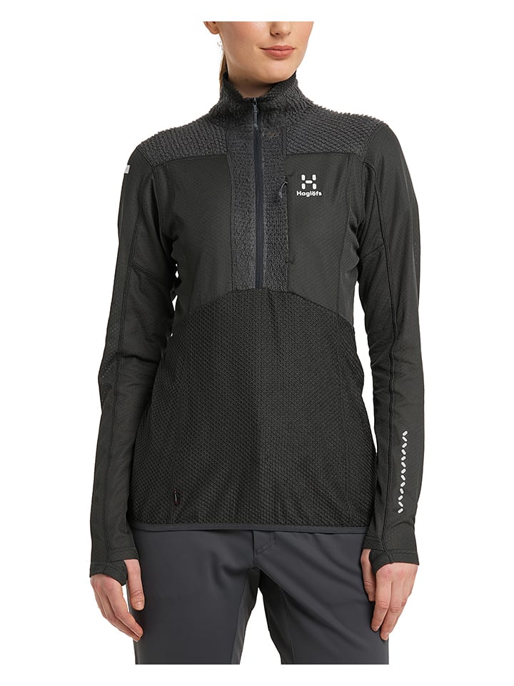 Haglöfs Bluza polarowa "L.I.M Mid Fast" w kolorze antracytowym rozmiar: M