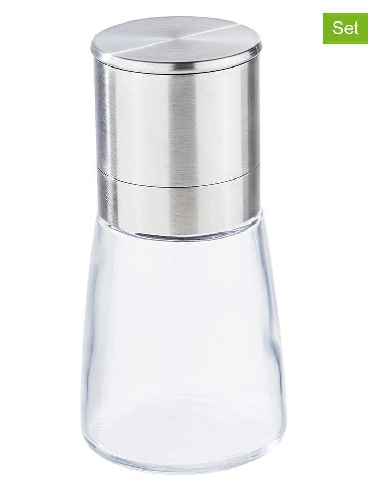 Chefware Mini młynki (3 szt.) do soli i pieprzu - wys. 6,5 x Ø 3,2 cm rozmiar: onesize