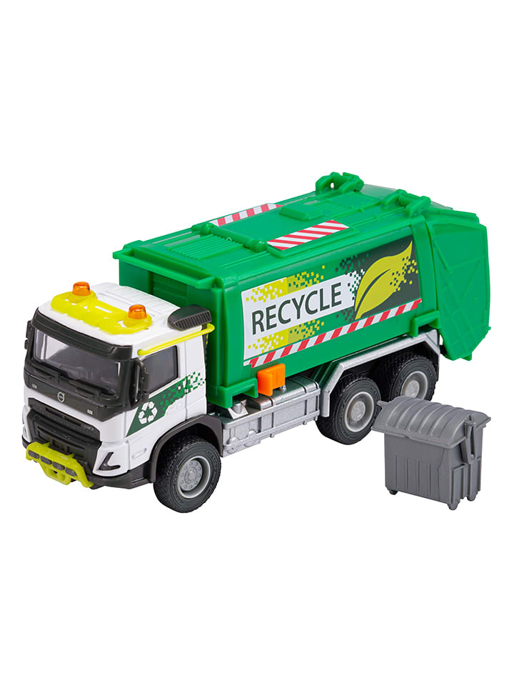Dickie Pojazd zabawkowy "Volvo FMX Truck Garbage Collector" w kolorze zielonym - 3+ rozmiar: onesize