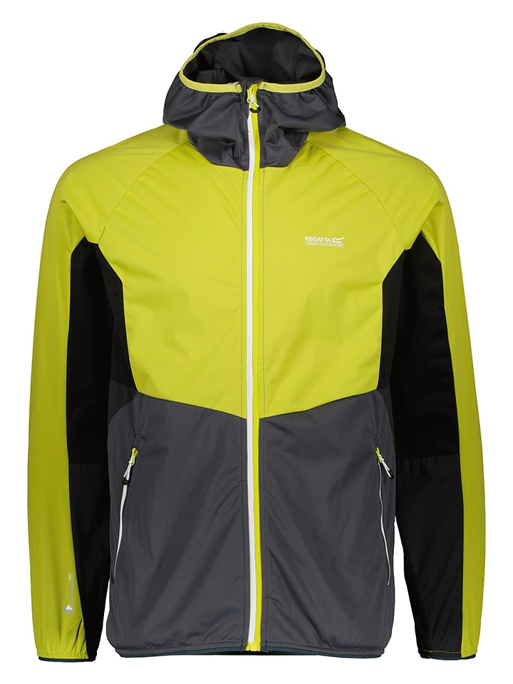 Regatta Kurtka softshellowa "Tarvos VI" w kolorze jaskrawożółto-antracytowym rozmiar: L