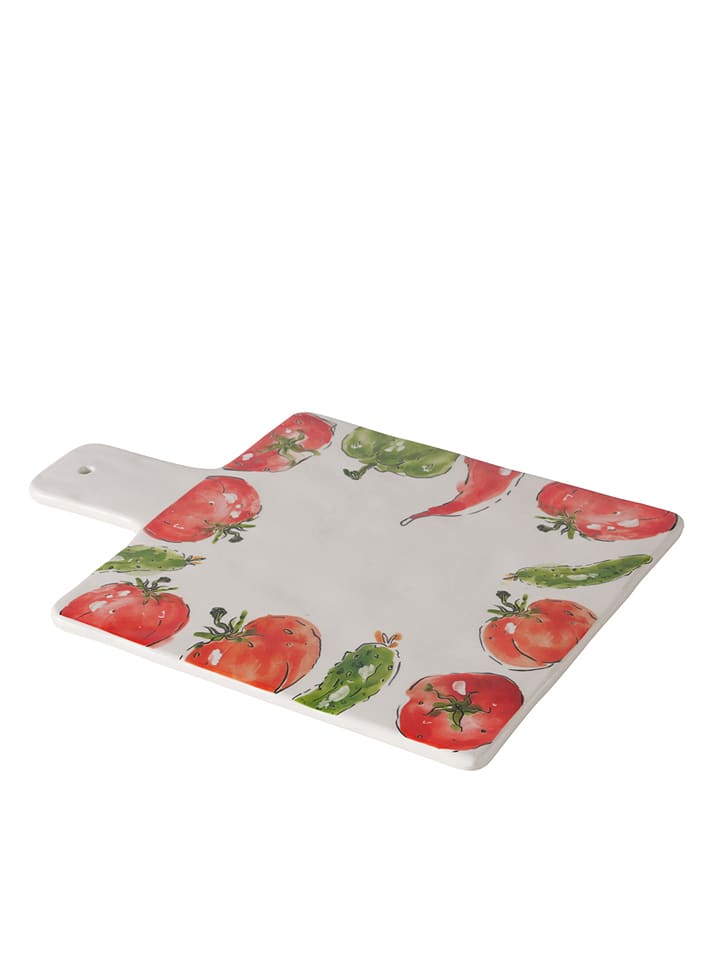 Boltze Deska w kolorze biało-czerwonym do krojenia - 33 x 24 cm rozmiar: onesize