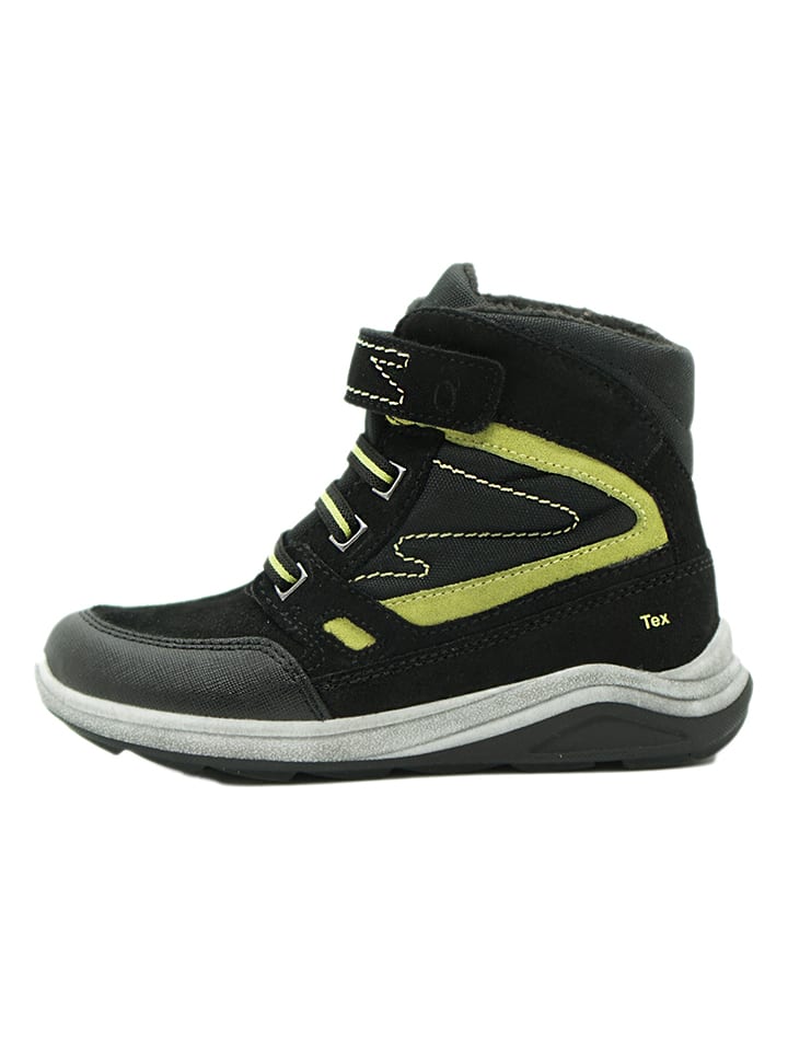 lamino Skórzane botki zimowe w kolorze czarnym rozmiar: 32