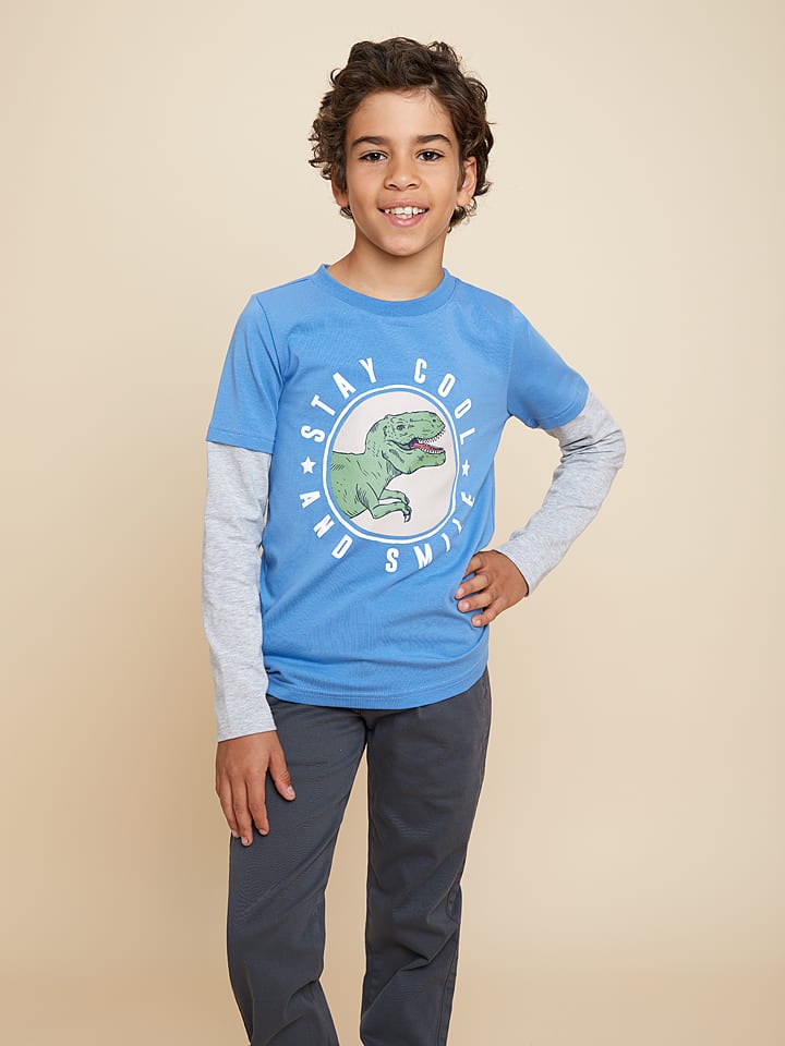 lamino Koszulka w kolorze niebiesko-szarym rozmiar: 140