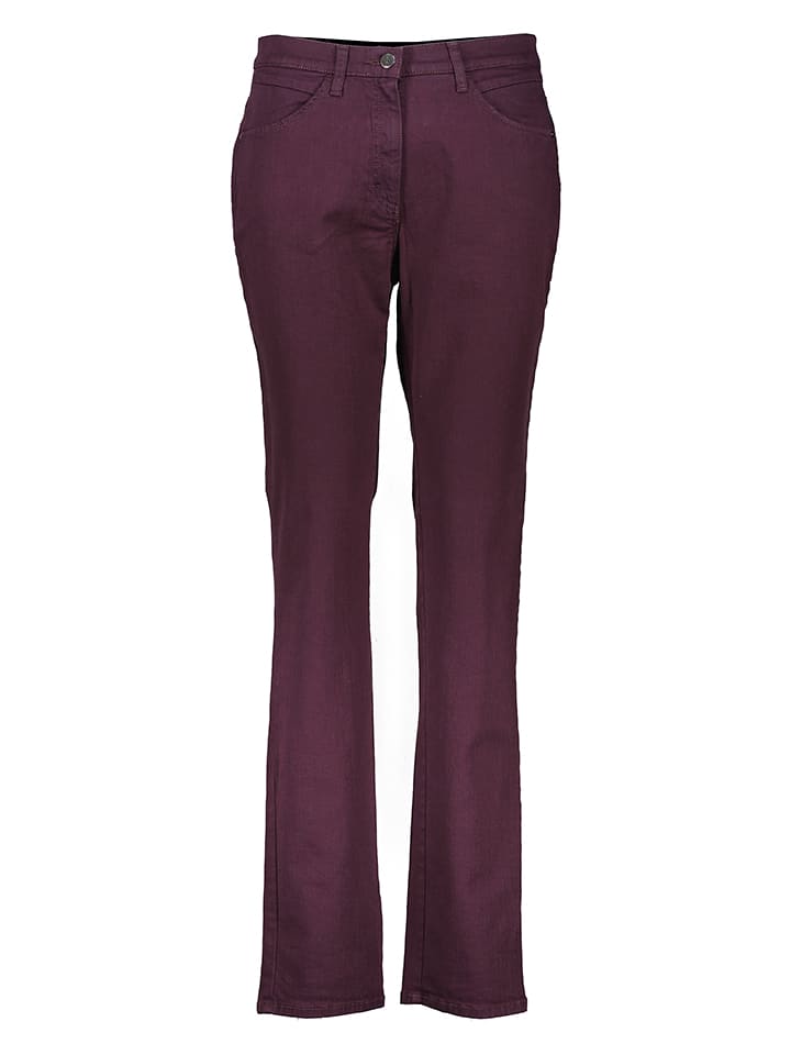 Spodnie "Mary" w kolorze bordowym