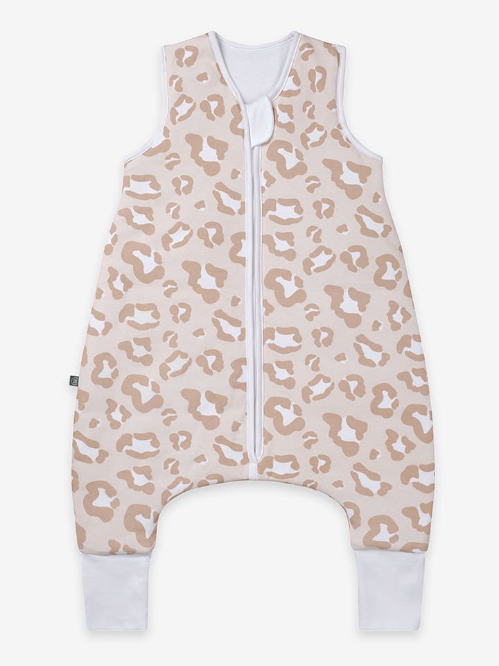 Emma&Noah Śpiworek w kolorze beżowym z nóżkami rozmiar: 110 cm