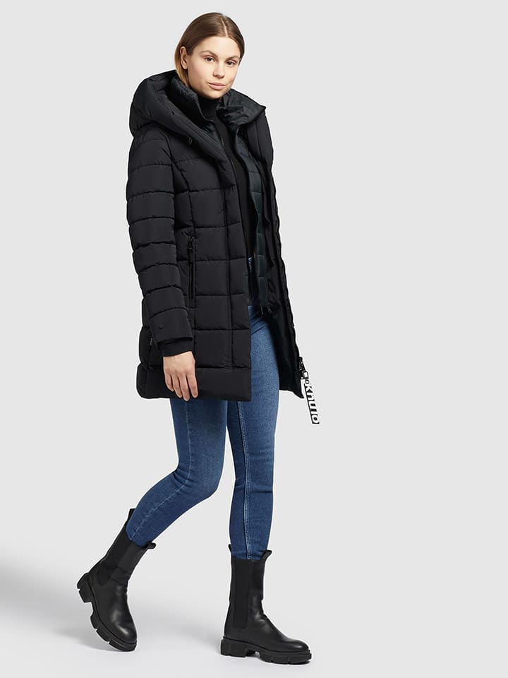 Khujo Kurtka pikowana "Stex" w kolorze czarnym rozmiar: XXL