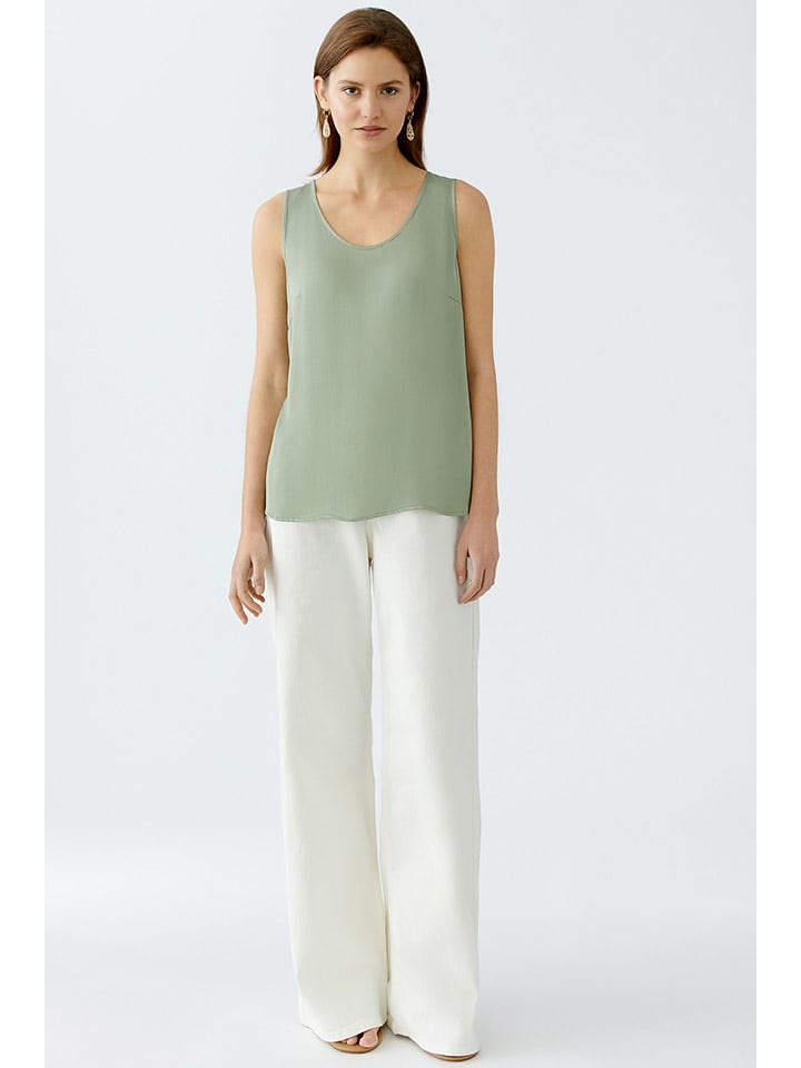 Oui Top w kolorze zielonym rozmiar: 42