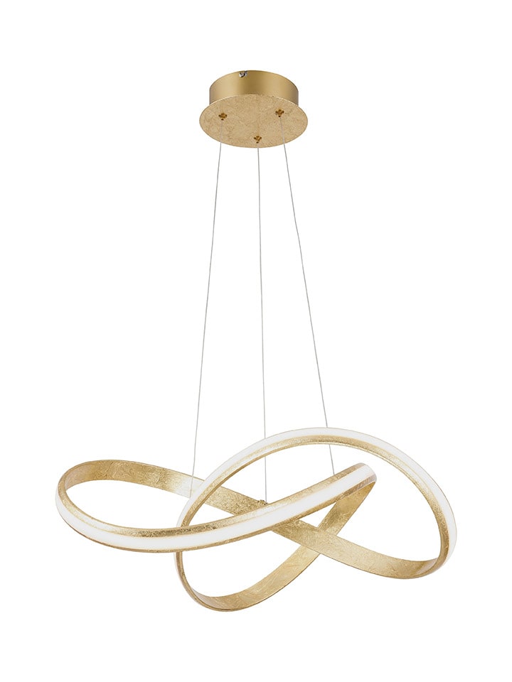 Just Light Lampa wisząca LED "Melinda" w kolorze złotym - wys. 120 x Ø 57 cm rozmiar: onesize