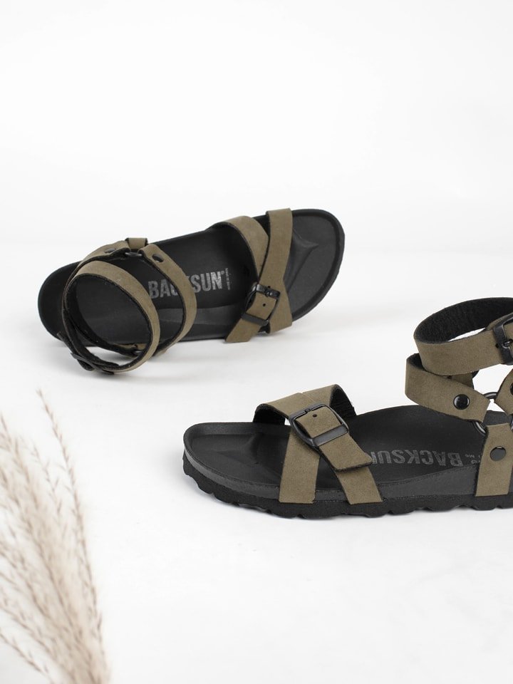 BACKSUN Sandały "Plutonia" w kolorze khaki rozmiar: 40