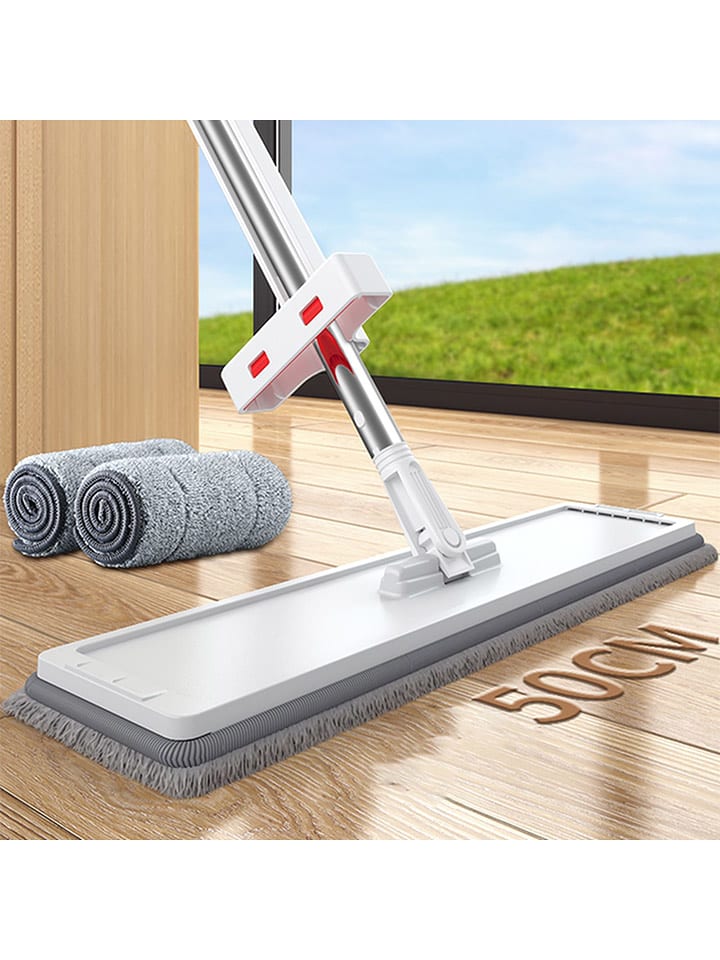 Joybos Mop podłogowy w kolorze biało-szarym - dł. 150 cm rozmiar: onesize
