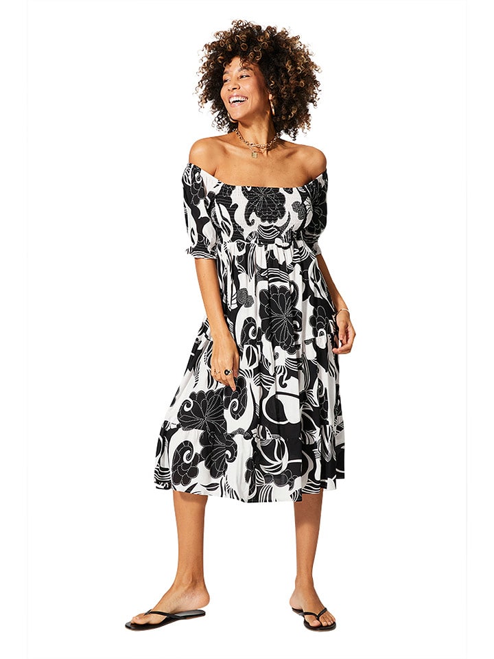 Aller Simplement Sukienka w kolorze czarno-białym rozmiar: 38/40