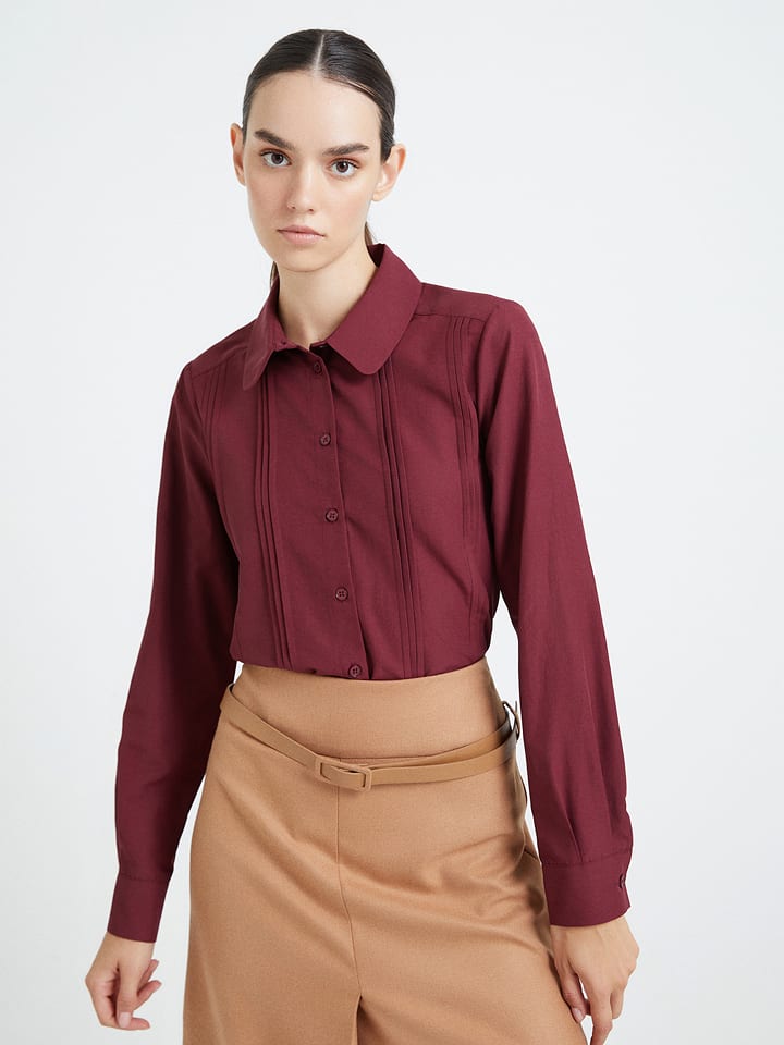 Bluzka w kolorze bordowym