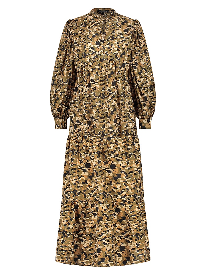 Tramontana Sukienka w kolorze beżowo-oliwkowym rozmiar: 36