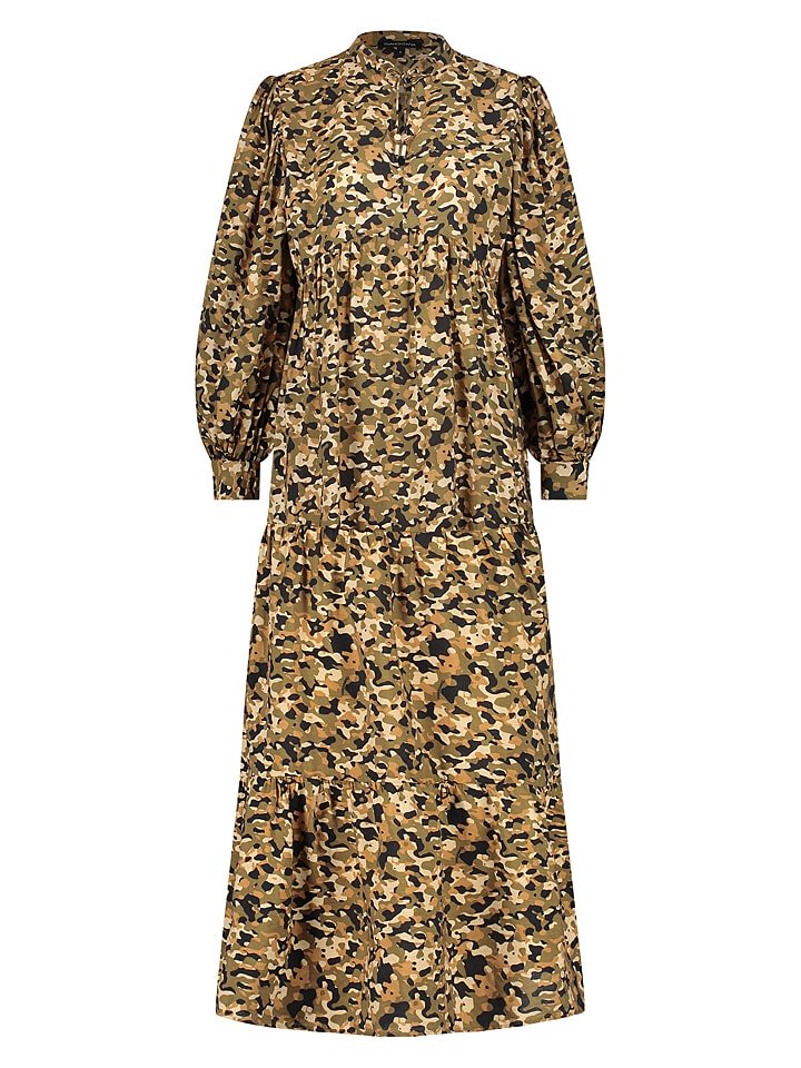 Tramontana Sukienka w kolorze beżowo-oliwkowym rozmiar: 36