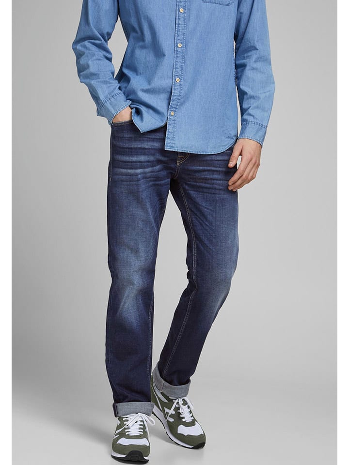 Jack & Jones Dżinsy - Regular fit - w kolorze granatowym rozmiar: W31/L34