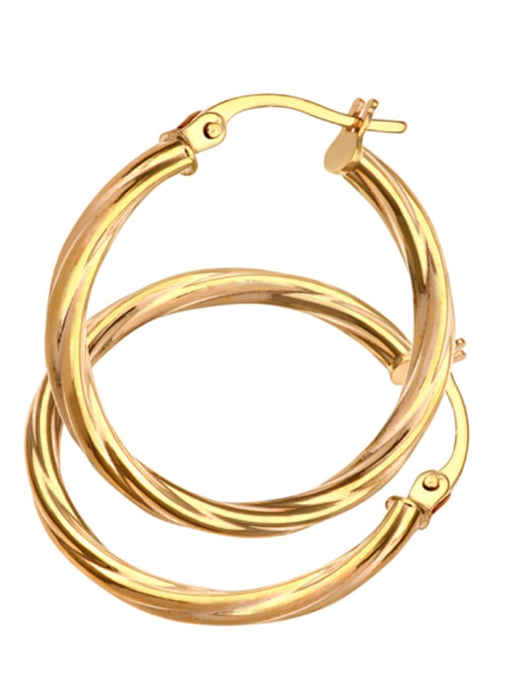 Złote kolczyki-kreole