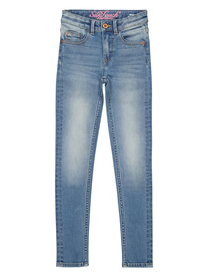 Vingino Dżinsy "Belize" - Super Skinny fit - w kolorze niebieskim rozmiar: 170