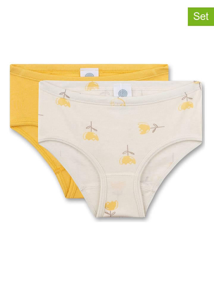 Sanetta Majtki (2 pary) w kolorze kremowo-pomarańczowym rozmiar: 140