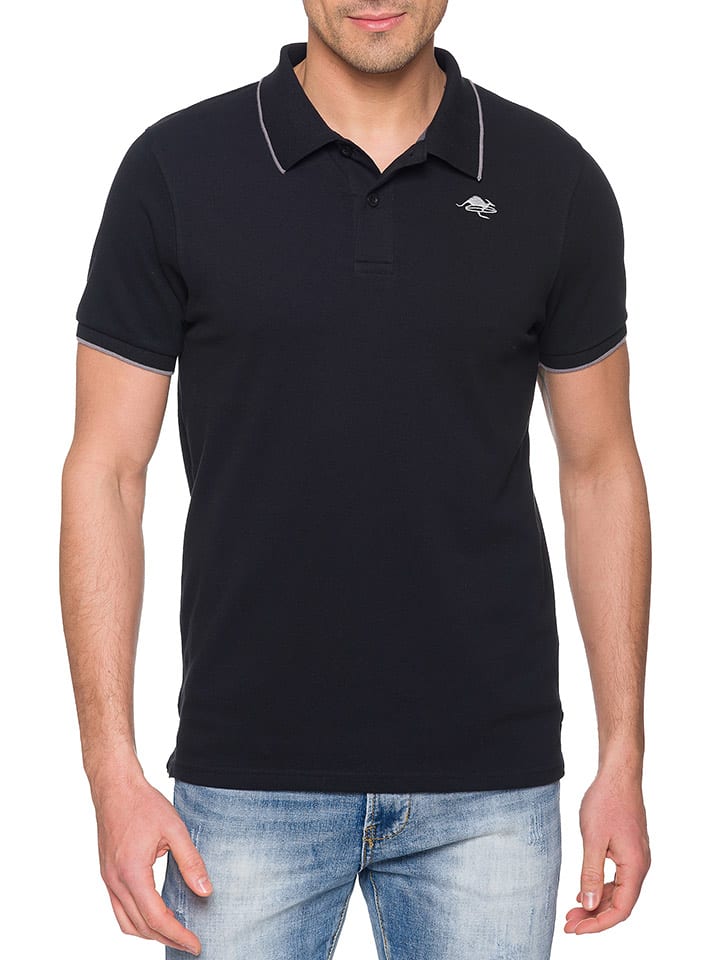 Hot Buttered Koszulka polo "Mareeba" w kolorze czarnym rozmiar: XL