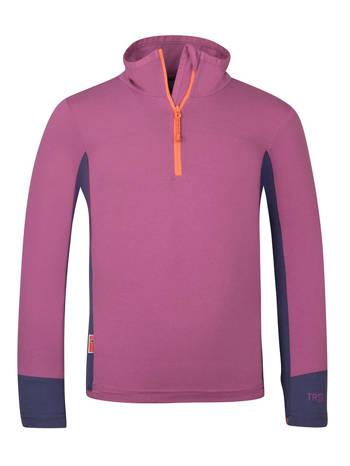 Trollkids Koszulka funkcyjna "Steinkjer" w kolorze fioletowo-granatowym rozmiar: 116