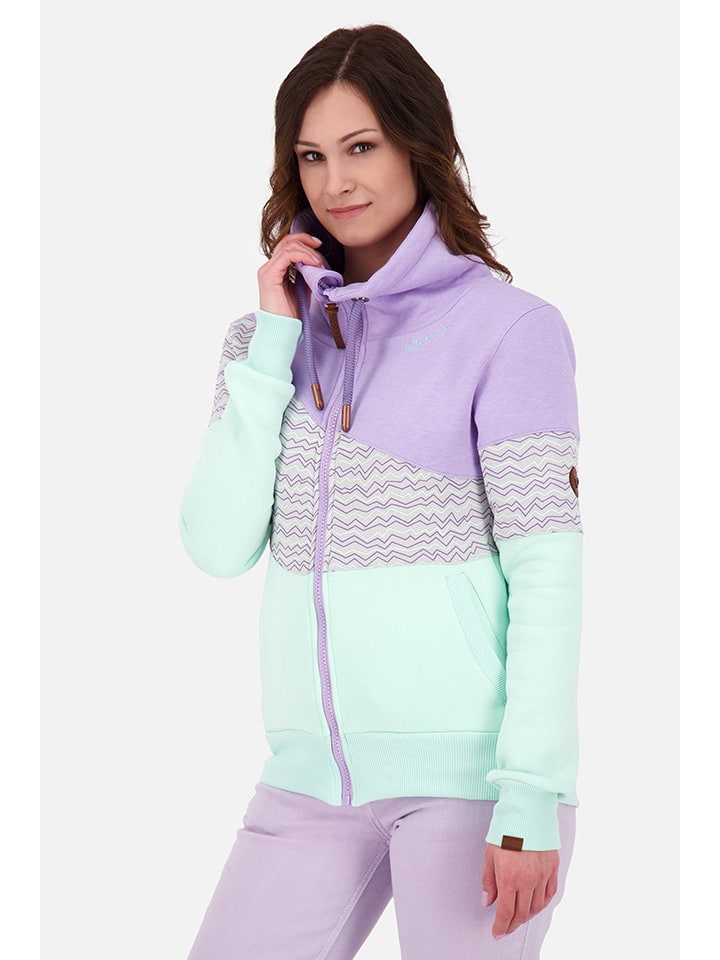alife and kickin Bluza "ValeraAK" w kolorze miętowo-lawendowym rozmiar: S